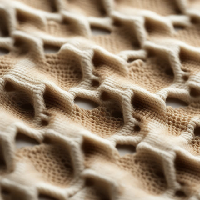 Macro view of pique cotton weave