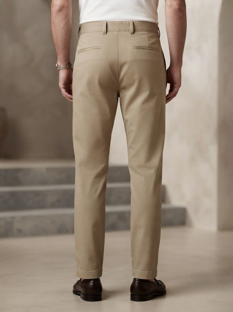 Classic Sand Chino, back view