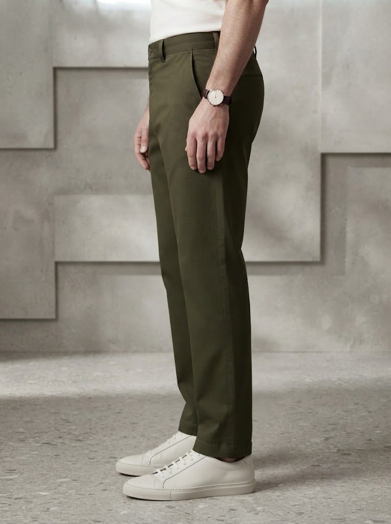 Olive Green Chino, sideview