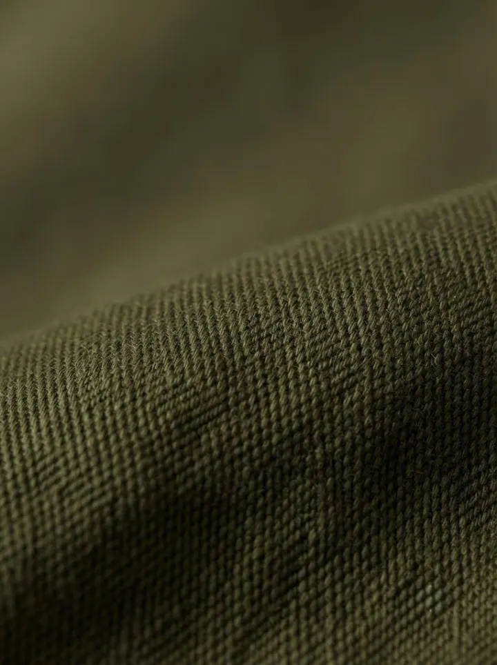Bemount Olive Green Chino, texture view