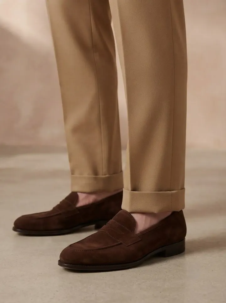 Bemount Elegant Khaki Gurkha Trouser, hem view
