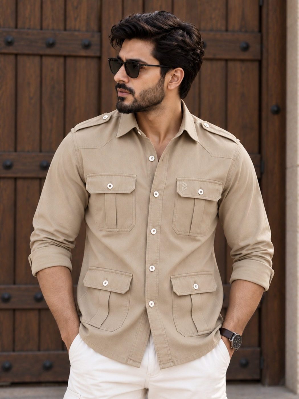 Desert Taupe Hunter Shirt, view 2