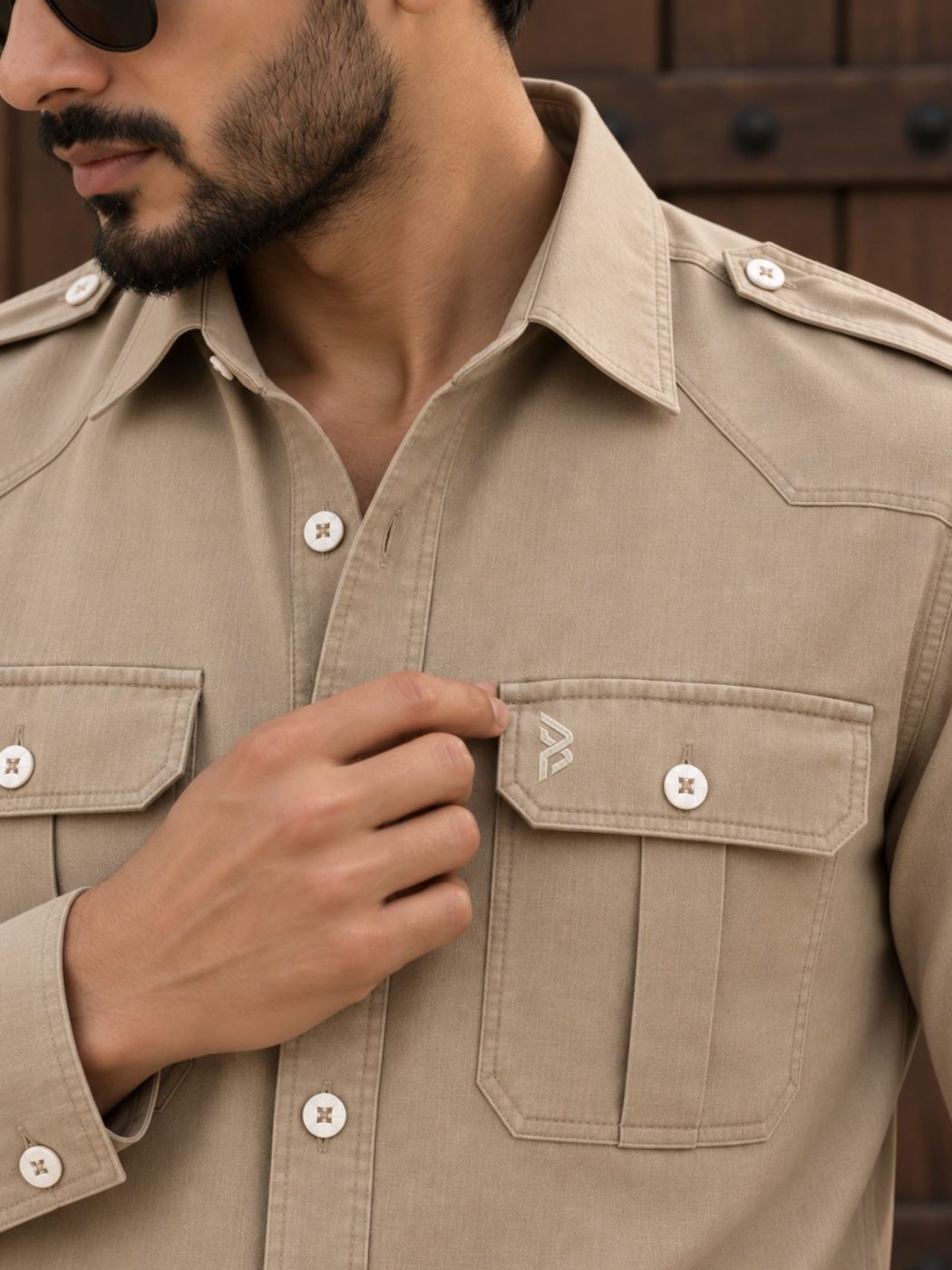 Desert Taupe Hunter Shirt, view 6