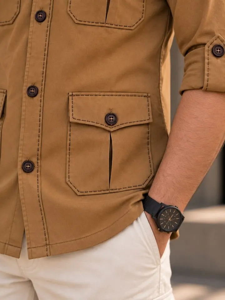 Bemount Terra Tan Hunter Shirt, view 6