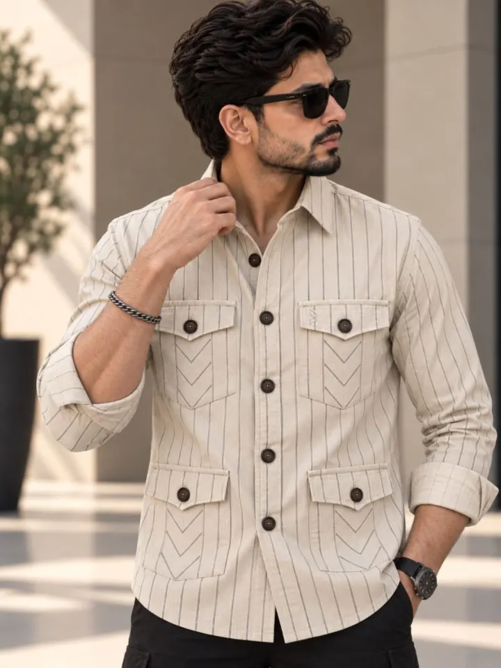 Bemount Ridgeway Pinstripe Hunter Shirt, view 2