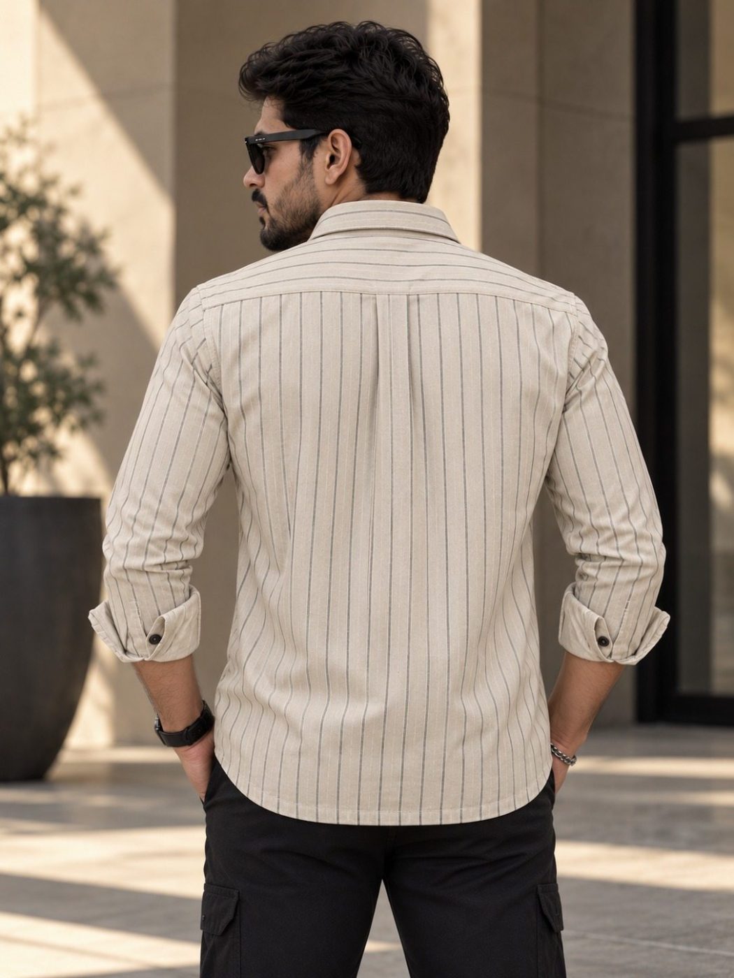 Ridgeway Pinstripe Hunter Shirt, view 5