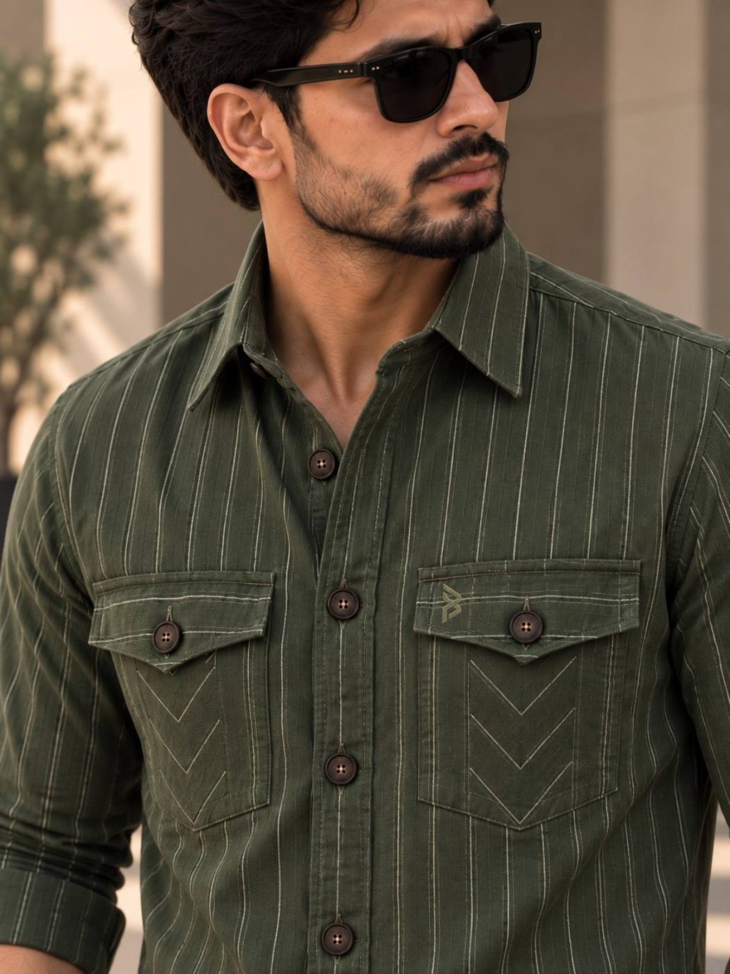 Woodland Pinstripe Hunter Shirt, view 4