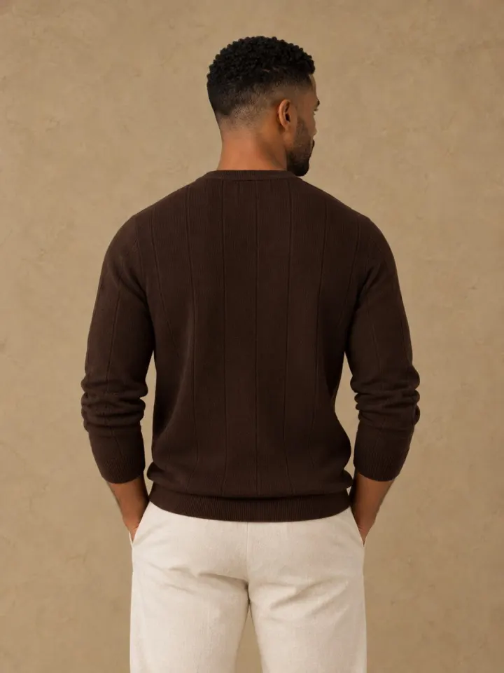 Bemount Bemount Deep Chocolate Core Henley, view 3