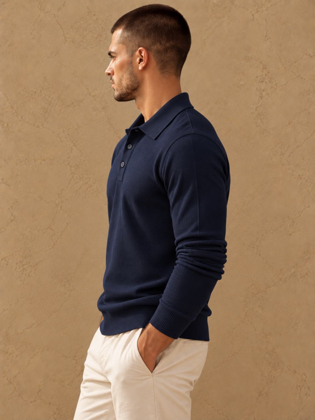 Bemount Bemount Midnight Navy Placket Polo, view 2