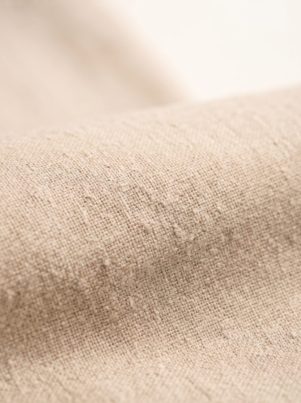 Amalfi Linen Trouser, Natural Flax, texture view in Natural Flax
