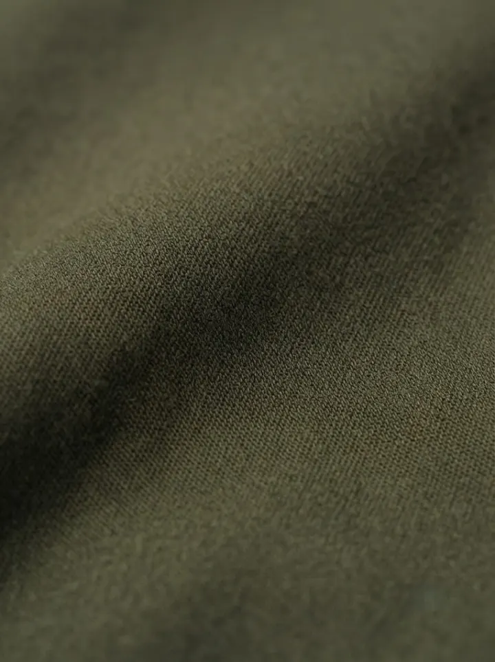 Bemount Olive Drab Linen Drawstring Pant, texture img