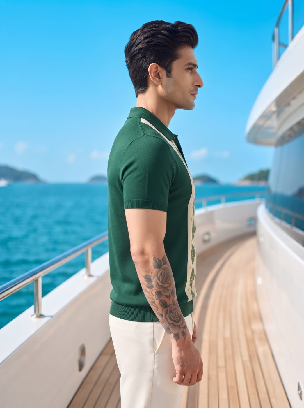 Argyle Panel Polo