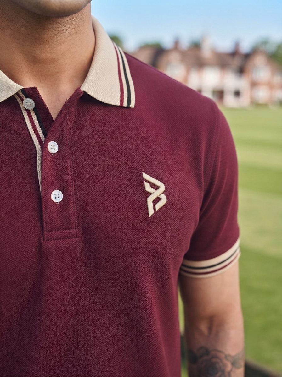 Maroon Tipped Polo