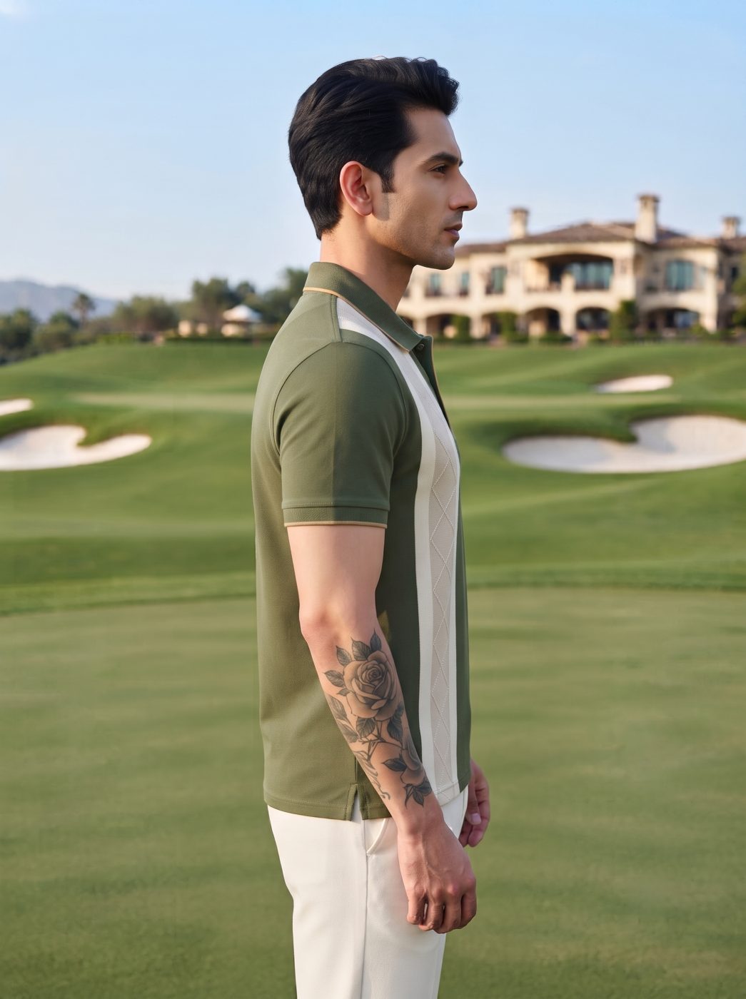 Solid Olive Polo