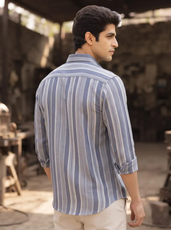 Arven Strata Linen-Cotton Shirt