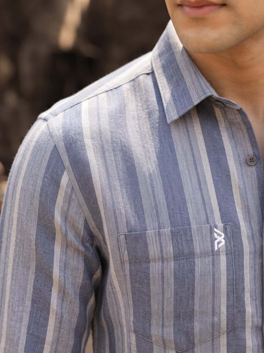 Arven Strata Linen-Cotton Shirt