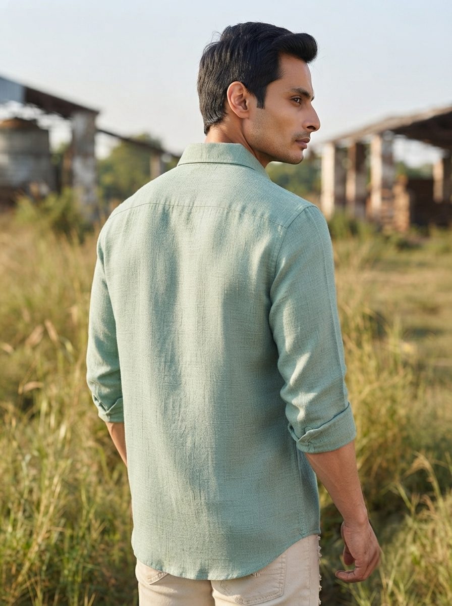 Mint Breeze Minimalist Shirt