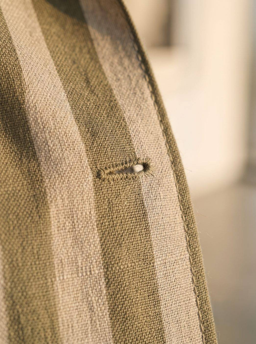 Resort Stripe Cotton-Linen Shirt