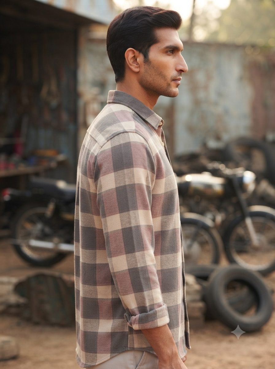 Rosso Slate Check Shirt