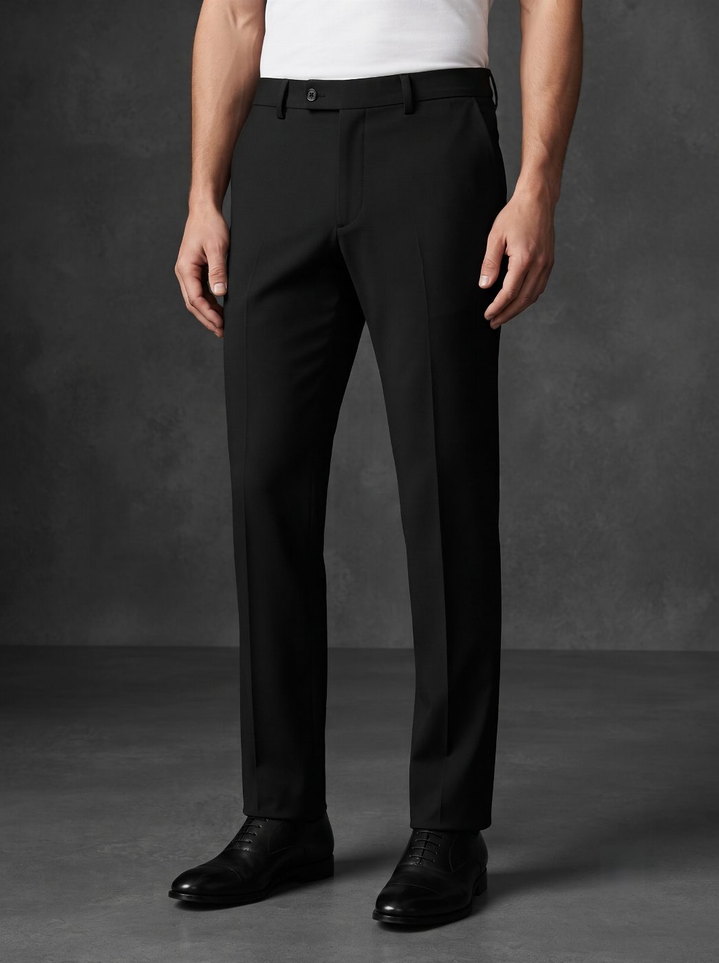 Essential Black Tailored Trouser, front view