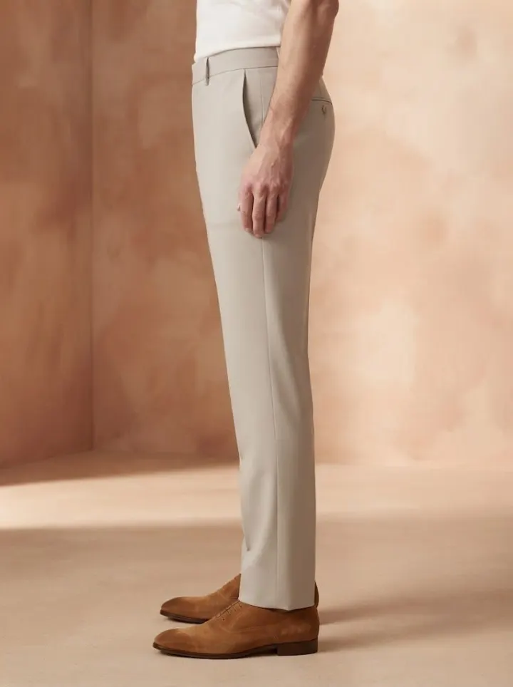 Bemount Versatile Stone Tailored Trouser, side view