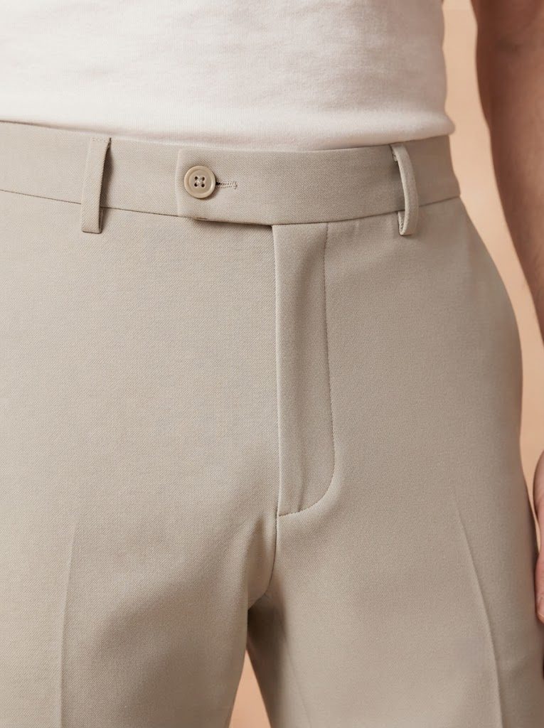 Versatile Stone Tailored Trouser, waist view